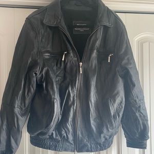 Size large real leather jacket